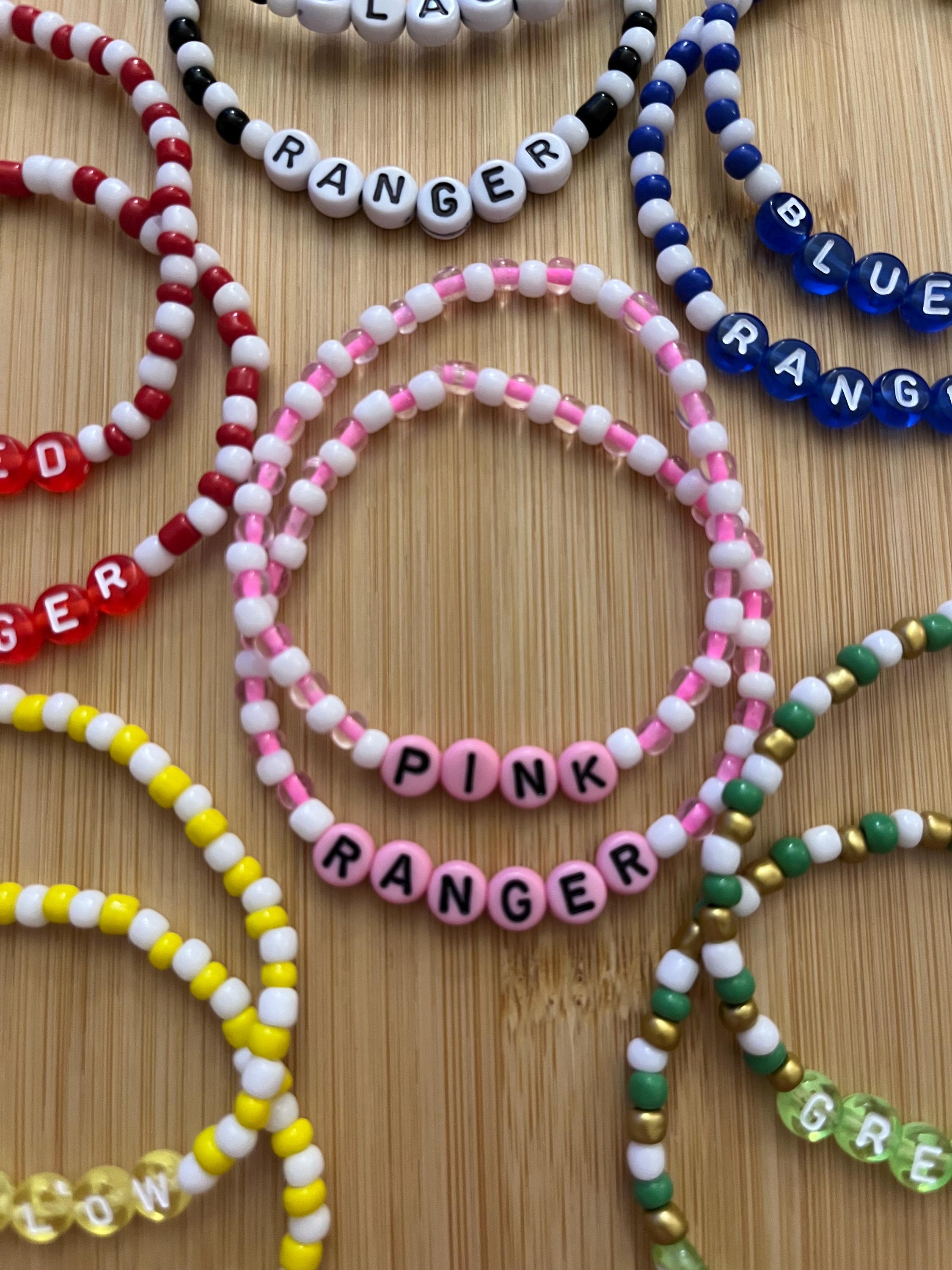 Cool Power Ranger Rings Power Rangers Inspired Beaded Bracelets | Go Go Power Ranger | Seed ...