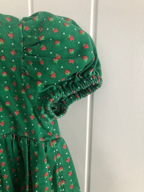 Girls vintage dress- green apple dress- girls app… - image 3