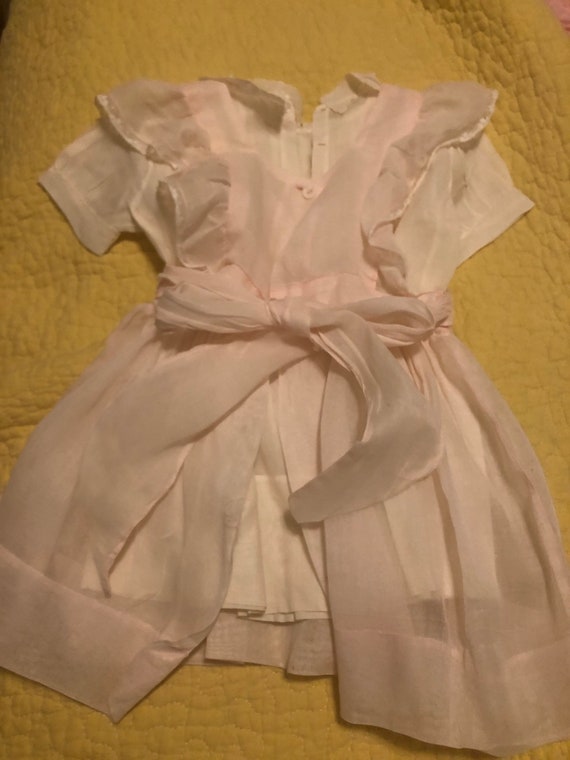 Vintage pinafore -baby dress - Christening dress … - image 9