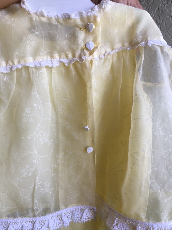 yellow christening dress