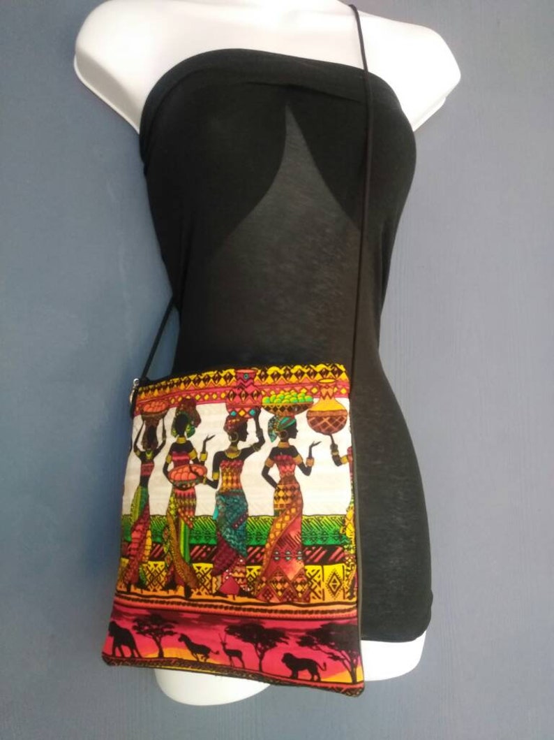 african print crossbody bag