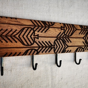Wall mount coat rack Spades with 5 or 7 hooks