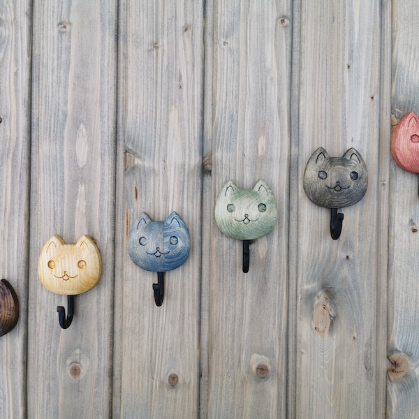 Cat Wall Hook Etsy
