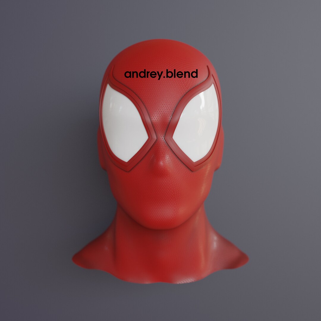 Scarlet Spider Face Shell V2 digital Download, 3D Printable File - Etsy
