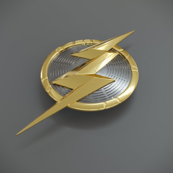 The Flash Chest Emblem (Digital Download, 3D Printable File)