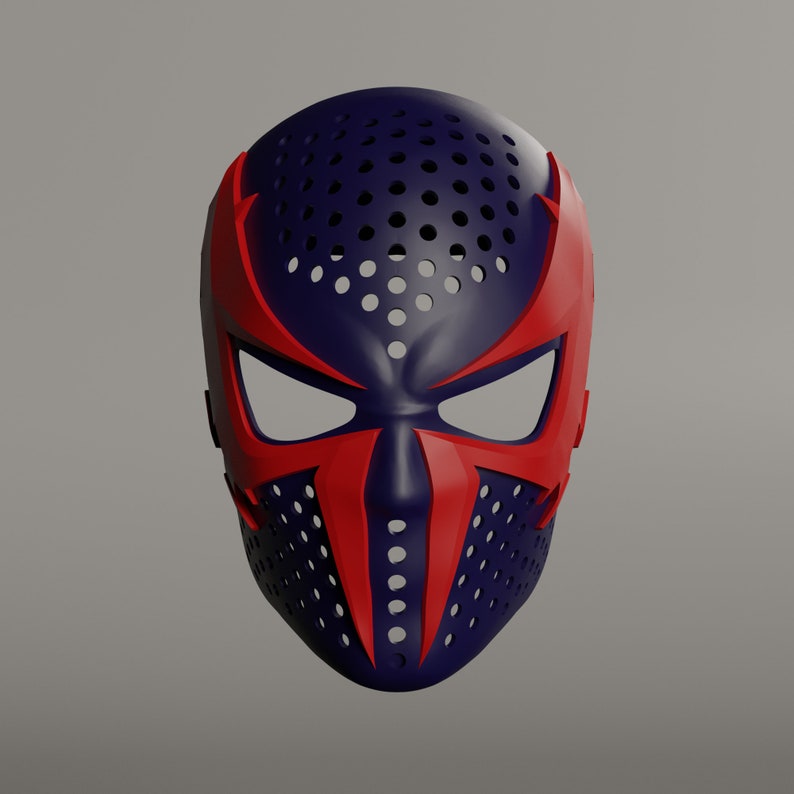 spiderman 2099 face shell Digital Download 3D Printable 4 - изображение.