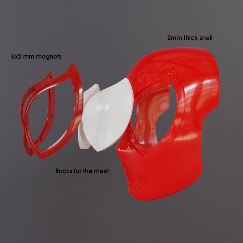 Scarlet Spider Face Shell V2 digital Download 3D Printable - Etsy Hong Kong