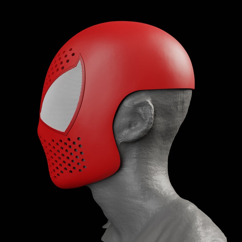 Scarlet Spider Face Shell Digital Download 3D Printable | Etsy