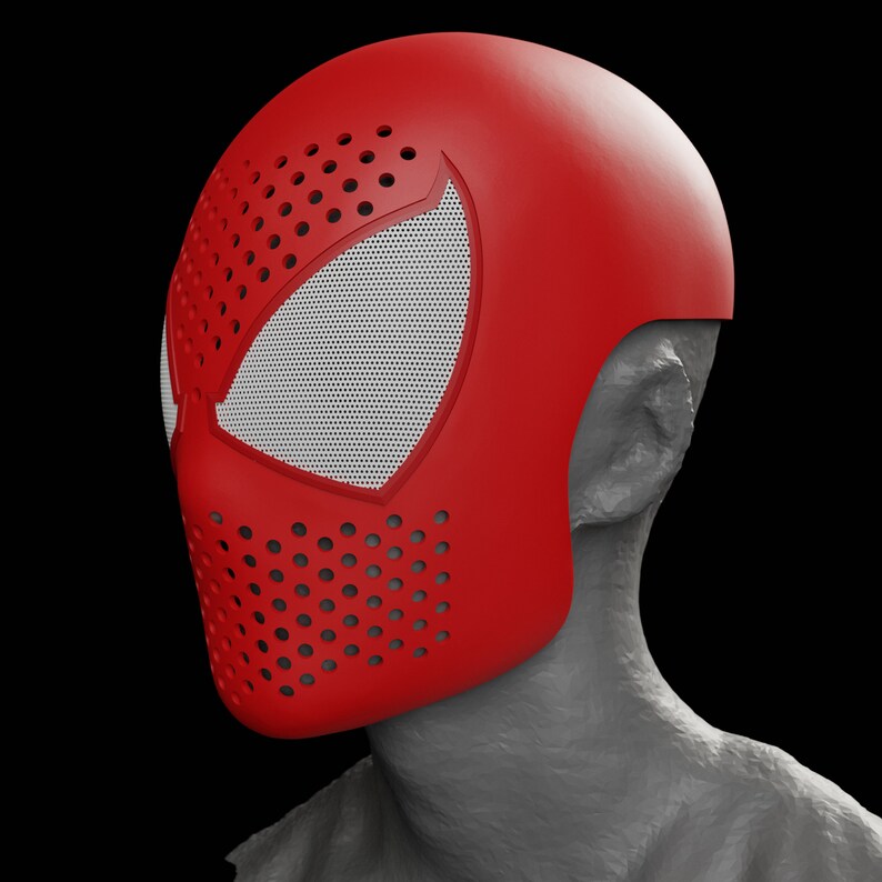 Scarlet Spider Face Shell Digital Download 3D Printable | Etsy