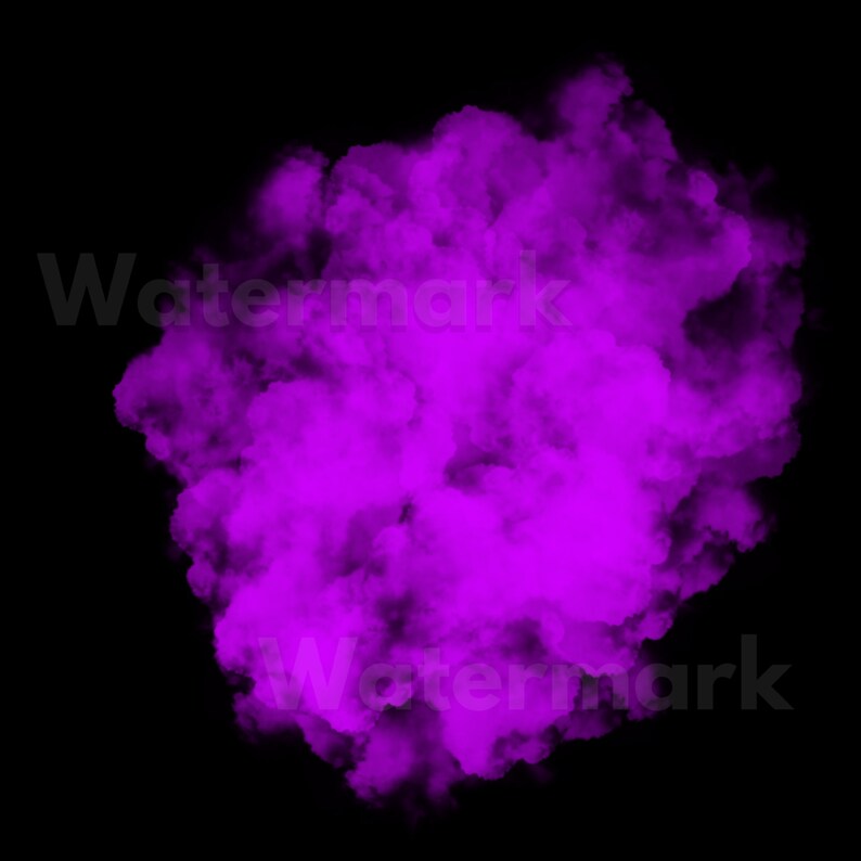 Purple Smoke Bomb Overlay Bundle Transparent Background - Etsy