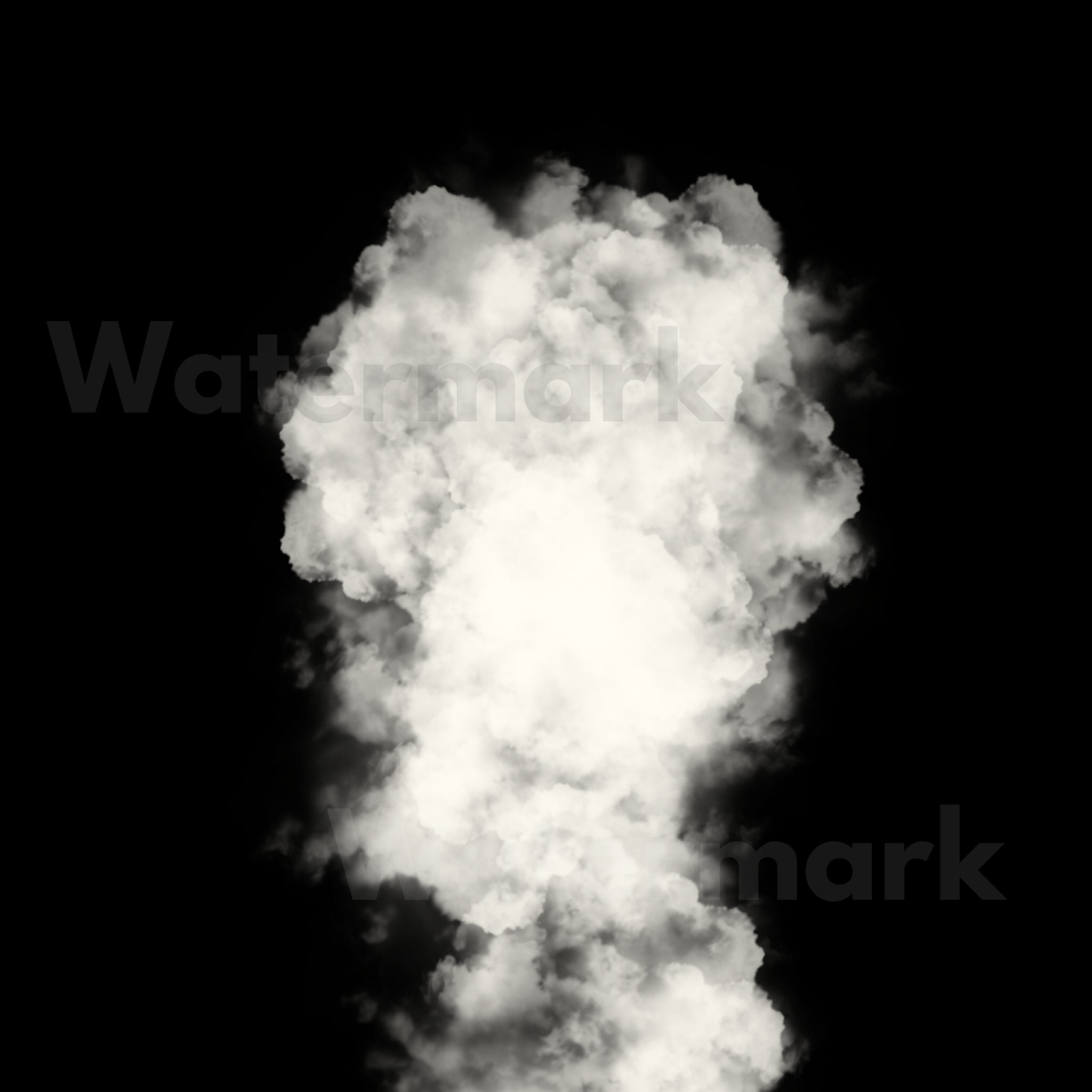 White Smoke Cloud Overlay Bundle, Transparent Background, Banners