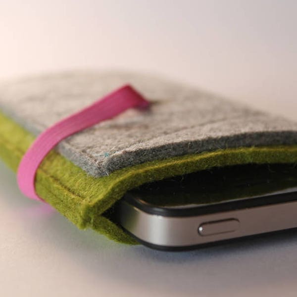 iPhone 4,5,6,7,8,X Hülle "lovely pocket", reine Schurwolle, auf Maß, stoßdämpfend, wasserabweisend, isolierend, Filz, Samsung iPod Tasche