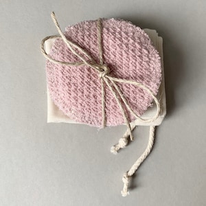 Face Pads Cosmetic Pads * reusable washable * zero waste sustainable * Make Up Pads * Set for a whole week * 8 pads * & wash- or travel-bag