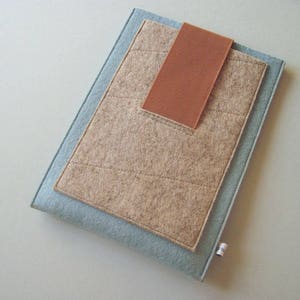 iPad Mini &quot;cloud pocket&quot; Hülle, reine Schurwolle, Filz, stoßdämpfend&wasserabweisend, isolierend, Tablet Tasche, Ereader, mit Extrafach!