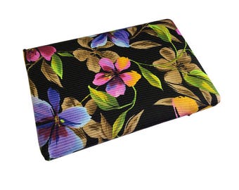 Floral on Black TightJacket - Laptop Sleeve