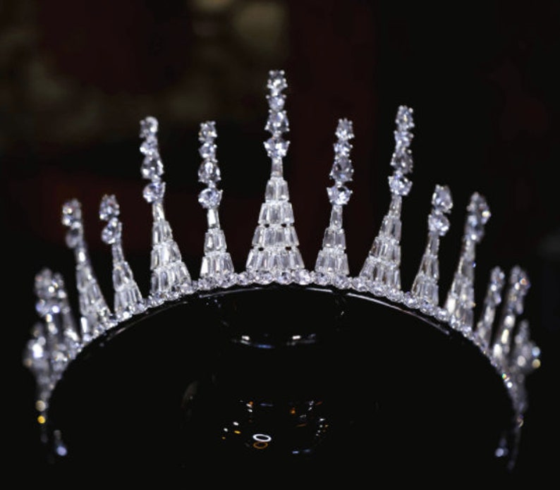 Icy Crown star Tiara Holiday Tiara Christmas Wedding Etsy