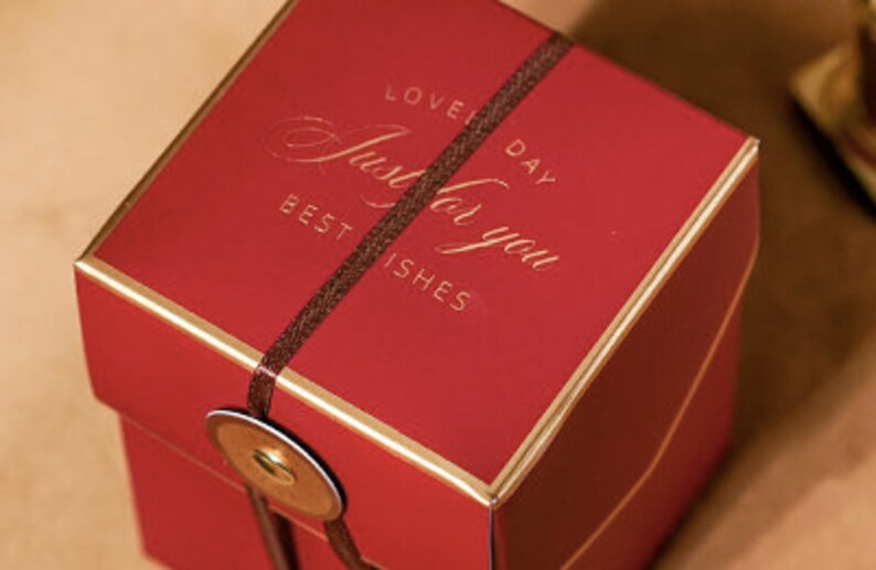 20pcs Gold Red Vintage Box Briefcase Wedding Favor Boxes Etsy