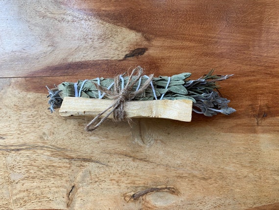 Sage sahumerio, lavender and rosemary and Palo Santo for energy cleaning