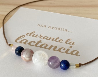 Necklace with special energy stones for breastfeeding
