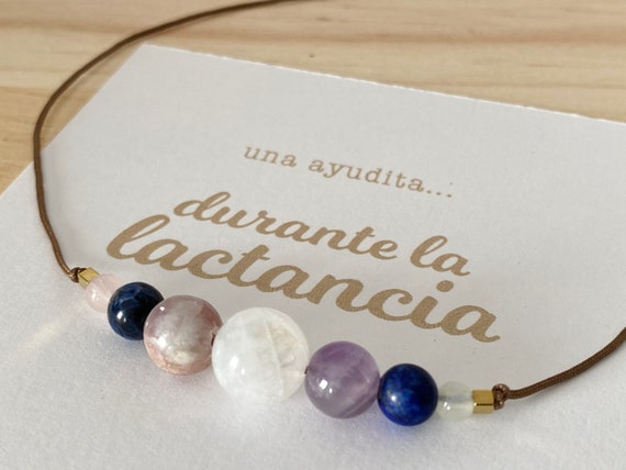 Necklace with special energy stones for breastfeeding