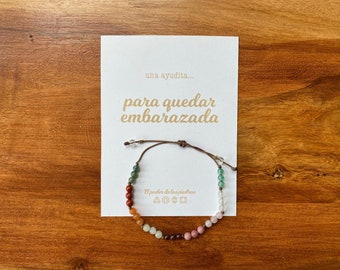 Pulsera de piedras energéticas especiales para quedar embarazada