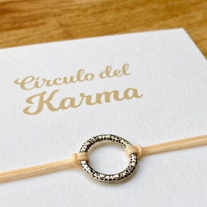 Pulsera de círculo del Karma con tarjeta explicativa en español/inglés 4 modelos a elegir Amuletos imagen 4