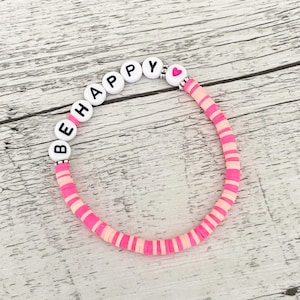 Katsuki Armband Perlen Buchstaben Namensarmband pink rosa hellblau mint Wunderblütenschön Boys Girls Mama Mutter Geburt Kinder Heishi