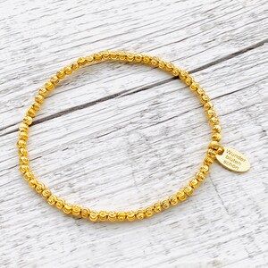 Pearl bracelet gold 925 sterling silver 24 carat gold-plated elegant minimalist pearl bracelet real silver gift idea