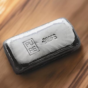 1 oz silver bar PURE Stamped - Investment Silver (Pure 999 Fine Silver)