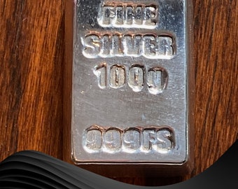 100g Solid Silver Cast Ingot, High-Quality Investment Piece, Perfect for Precious Metal Collectors, Bullion Bar 999fs