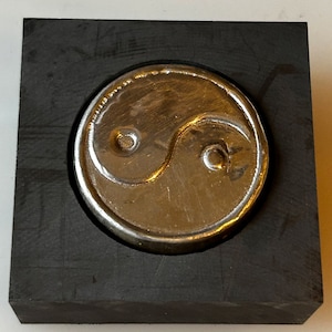 Yin-Yang Graphite mould - 2 Troy Oz (Silver)