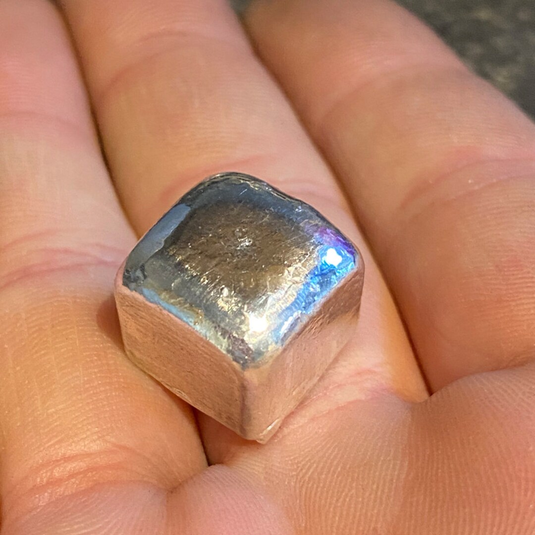 1oz Cube Hand Poured - Solid Silver - 999fs. - Etsy