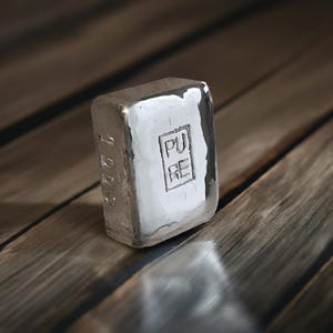 100g Silver Chunky Bar, Handmade in Scotland, Ideal for Precious Metal Investors, Unique Gift for Silver Enthusiasts
