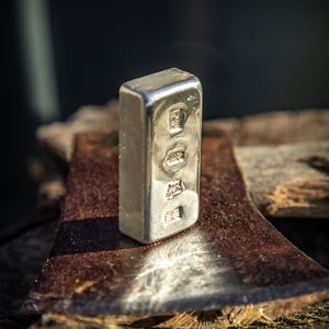 HALLMARKED - Stamped 5oz Silver Bar, Premium Quality, Perfect Investment Opportunity, Gift for Coin Collectors -