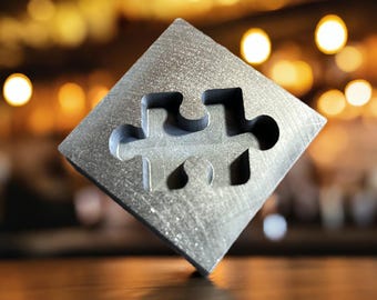 Jigsaw Piece Graphite Mould – 50 Grams (Silver) - Casting Tools & Equipment