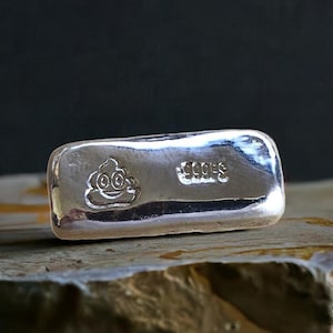 Poo Emoji 1 Troy Oz Silver bar