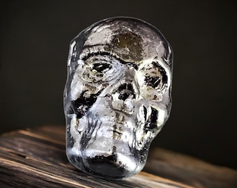 1 Troy Oz Skull: .999 Fine Silver Bar - Collectible Bullion