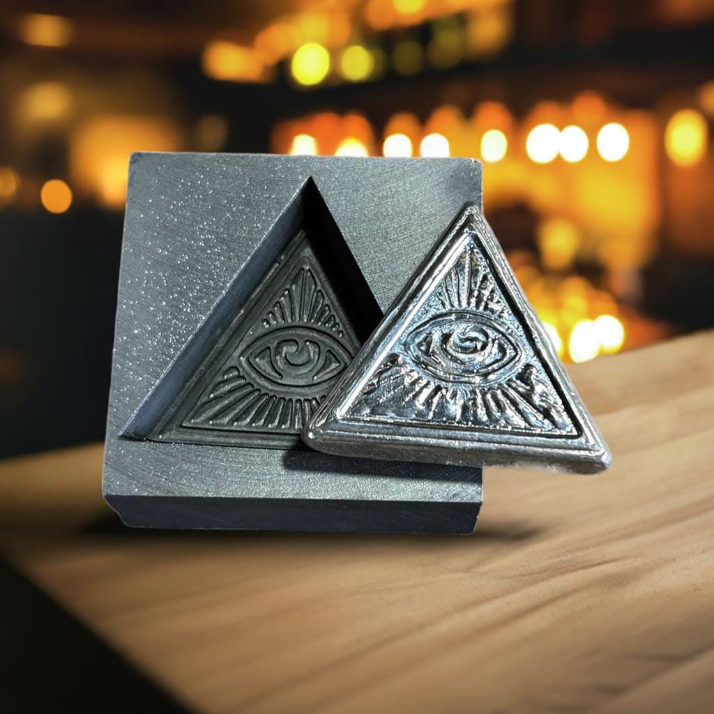 Graphite Mold - All Seeing Eye – 2 Troy Oz (silver) - Casting
