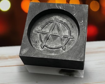 Anarchy Round Graphite Mould - 2 Troy Oz (Silver)