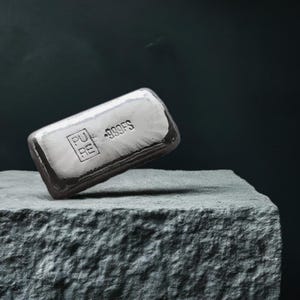 1oz Silver  Bar Hand Poured, Authentic Silver Investment Piece, Great for Collectors, Unusual Gift for Him