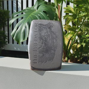 The Predator 1oz solid silver bar.