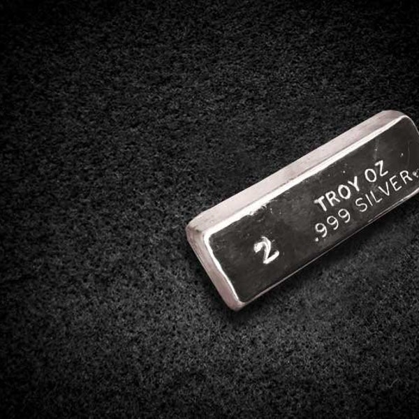 Pure Troy 2 oz Hand Poured Silver Ingot