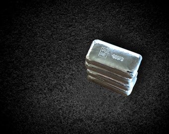 1oz Silver Bullion Bar Hand Poured, Authentic Silver Investment Piece, Great for Collectors, Unusual Gift for Him