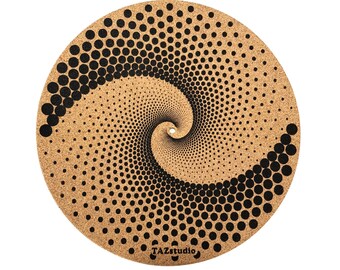 Craymin Cork Turntable Mat for LP Record Players Vinyl Record Player Pad Turntable Slipmat Anti Static 12″ x 1//8 Thickness