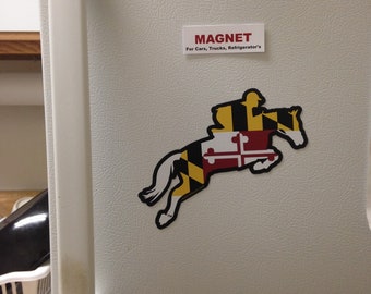 Maryland Horse MAGNET Car Refrigerator Maryland Flag Souvenir Gift