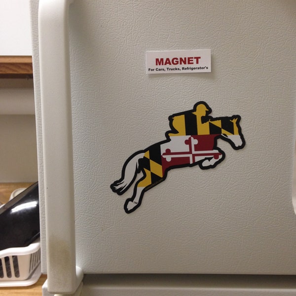 Maryland Horse MAGNET Car Refrigerator Maryland Flag Souvenir Gift