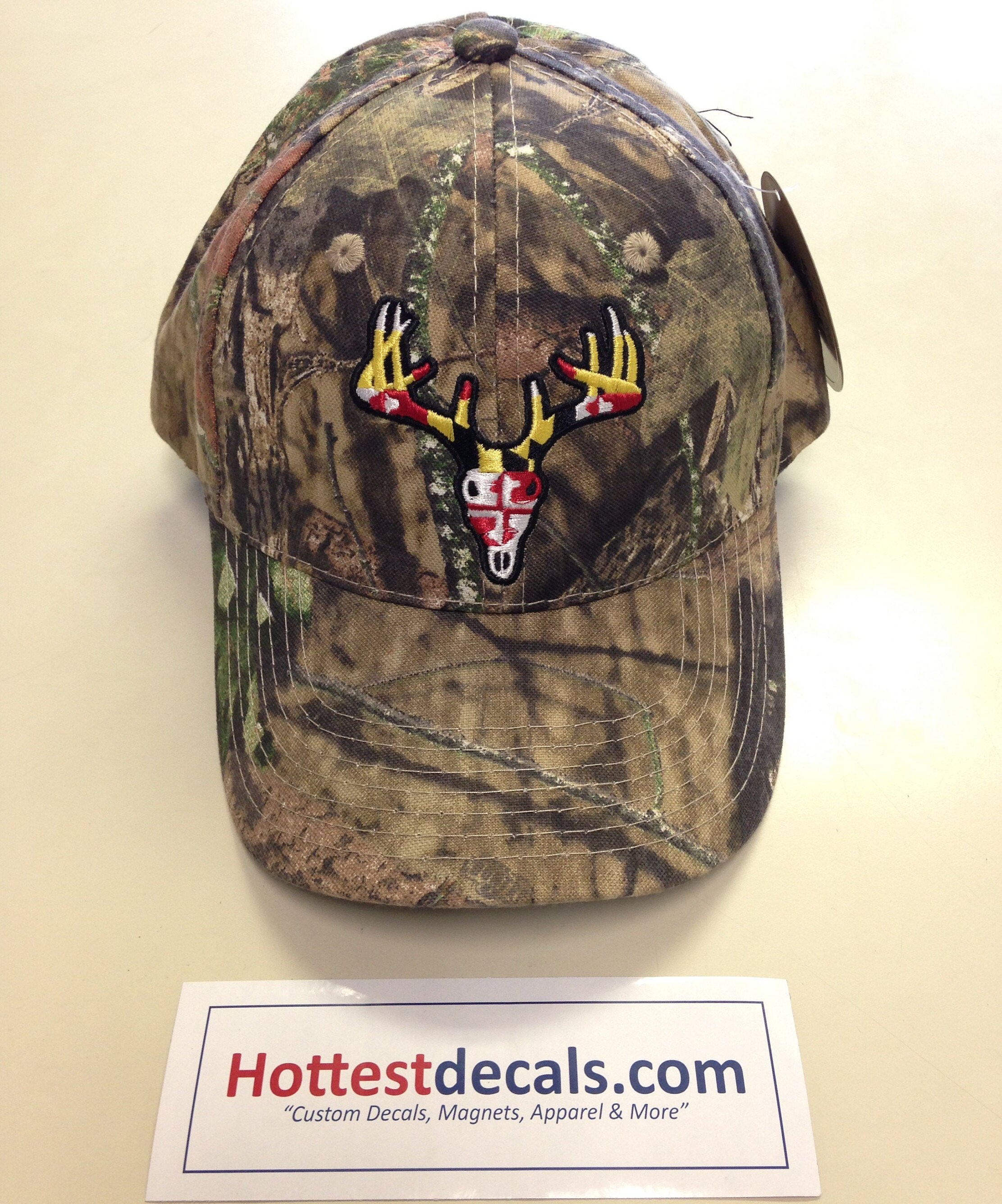 Maryland Flag Buck Hat Whitetail Deer 