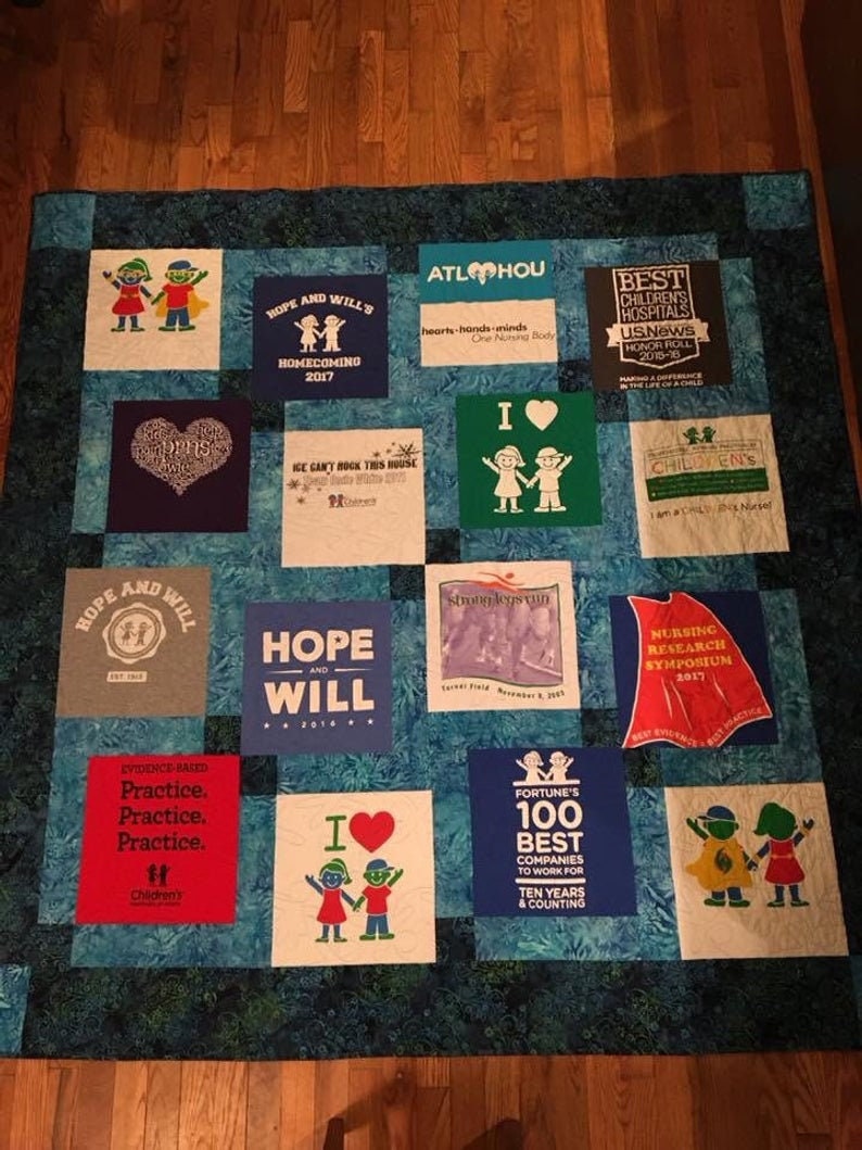 Custom T-shirt Quilts deposit Return shipping and extra labor will be added to the final invoice. image 3