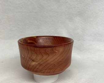 Hand turned magnetic pin bowl-Cedar