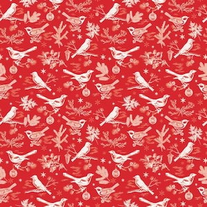 Peace On Earth Birds multiple colors (by Riley Blake) priced by the 1/2 yard, cut to order 10168